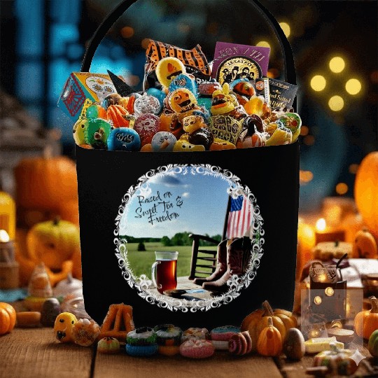 Raised On Sweet Tea & Freedom Fabric Baskets