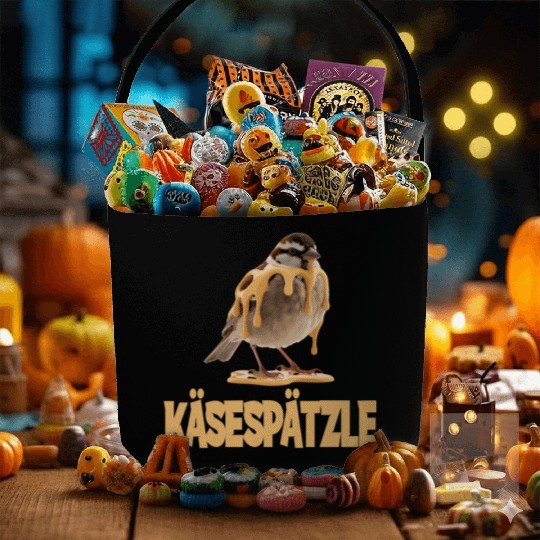 Käsespätzle Sparrow Delight With Cheesy Drizzle Fabric Baskets