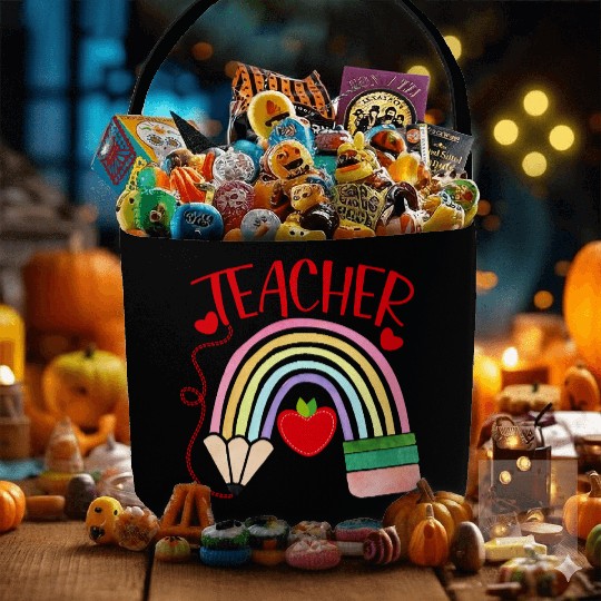 TEACHER Fabric Baskets, TEACHER APPRECIATION Fabric Baskets