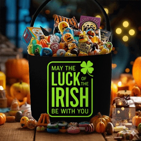 May The Luck Of The Irish Be With You Fabric Baskets