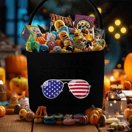 Will Trade Sister For Fireworks Kids 4th Of July Fabric Baskets