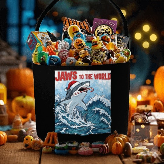 Jaws to the World – Christmastime Shark Attack Fabric Baskets