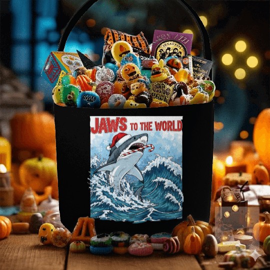 Jaws to the World – Christmastime Shark Attack Fabric Baskets