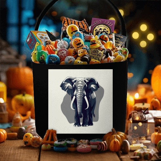 walking elefant Fabric Baskets