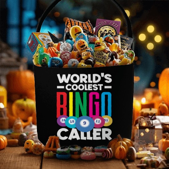 Bingo World's Coolest Bingo Player Vibes Fabric Baskets