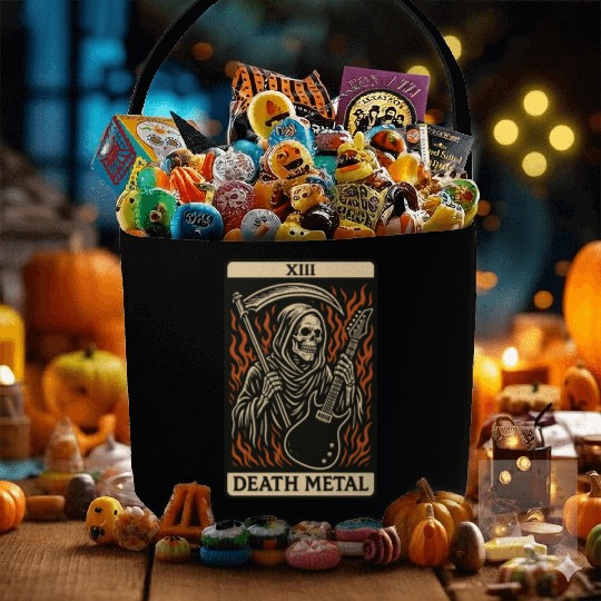 Death Metal (Card XIII) Fabric Baskets