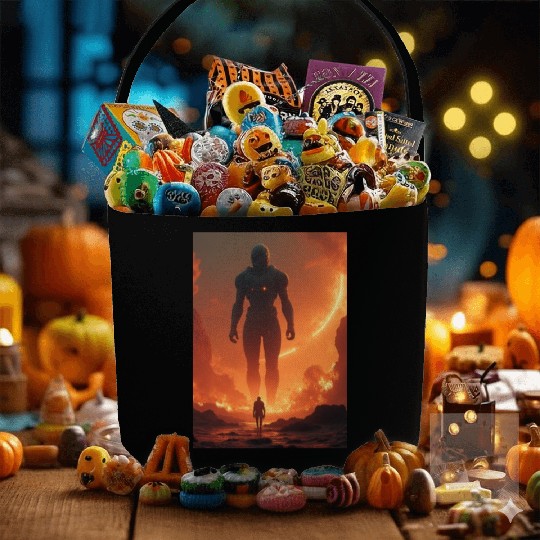 Giant Alien Overwatch Scene Fabric Baskets