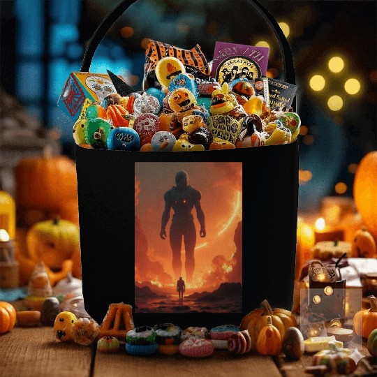 Giant Alien Overwatch Scene Fabric Baskets