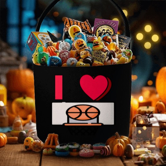 I LOVE BASKETBALL #2 Fabric Baskets