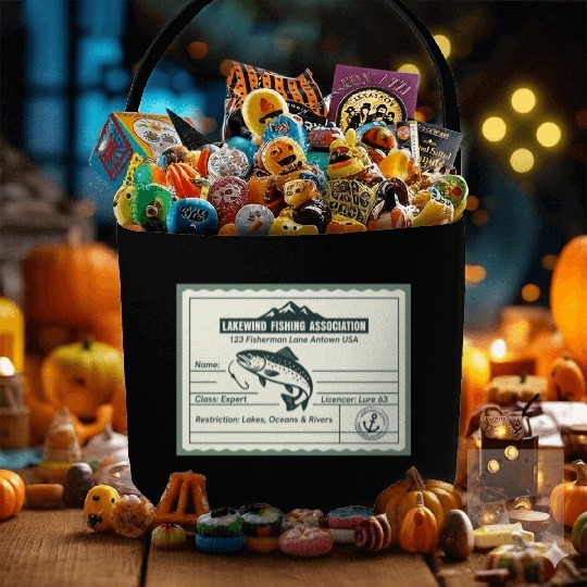 Fishing License PR Fabric Baskets