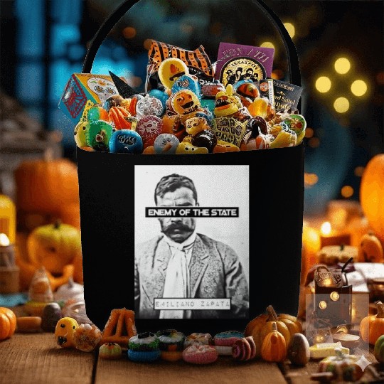 Emiliano Zapata (EOTS) (B&W) Fabric Baskets