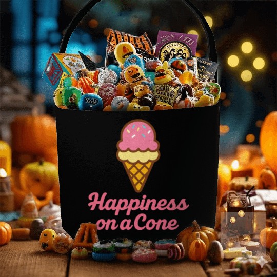 Happiness on a Cone – Ice Cream Fun Fabric Baskets