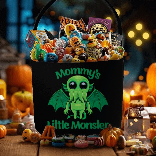 Mommy’s Little Monster Cthulhu Cuddles Fabric Baskets