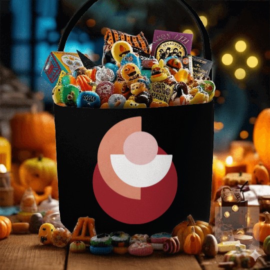 Abstract Circle Geometry Modern Art Design Fabric Baskets