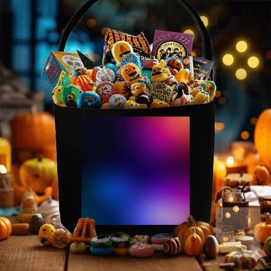 Vibrant Gradient Spectrum Design Fabric Baskets