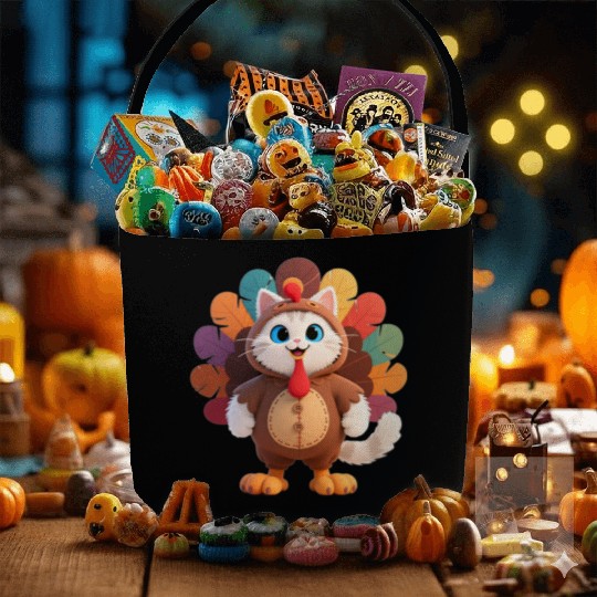 Cute Turkey Cartoon Costume "Aniverse Cats" Fabric Baskets