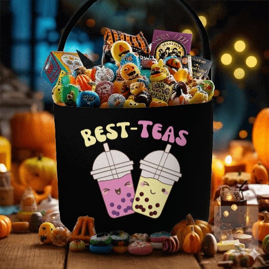 Best-Teas Cute Kawaii Bubble Tea Boba Tea Fabric Baskets