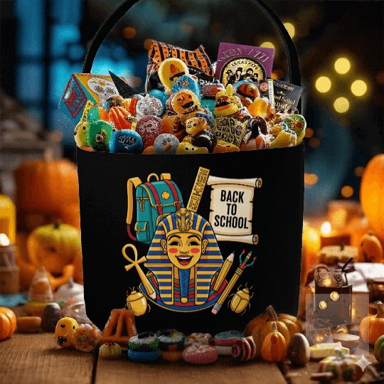 Back to School with King Tut Fabric Baskets