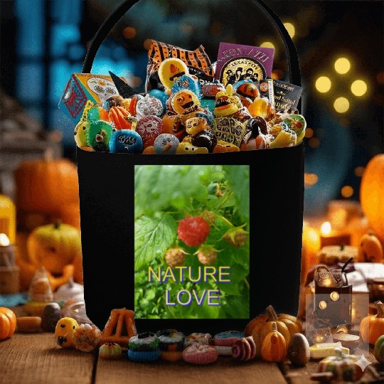 Vivid Raspberry and Greenery Nature Design Fabric Baskets