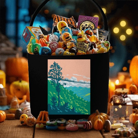 Great Smoky Mountains National Park Gatlinburg WPA Fabric Baskets