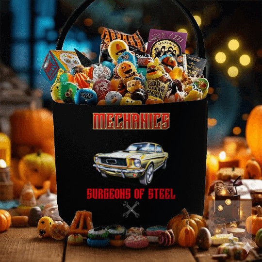 Muscle Car Classic Mechanics Design Fabric Baskets