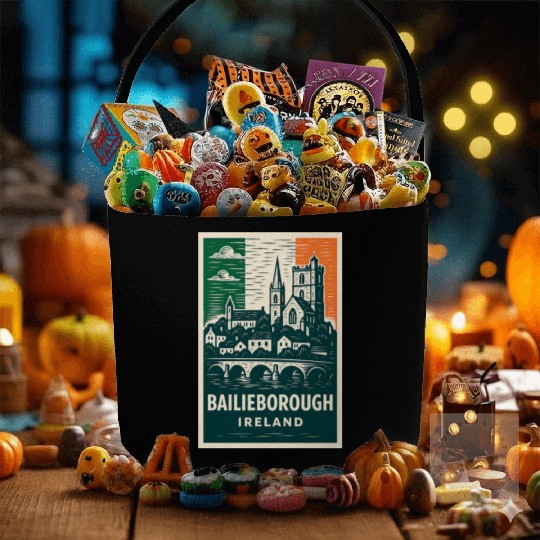 Bailieborough Ireland Scenic Landmark Fabric Baskets