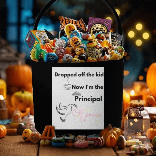 Peaceful Dove with Empowering Message Fabric Baskets