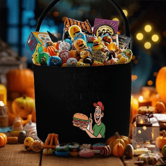 Washington DC Sandwich Throw Guy  Fabric Baskets