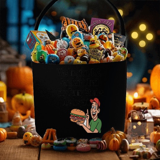 Washington DC Sandwich Throw Guy  Fabric Baskets