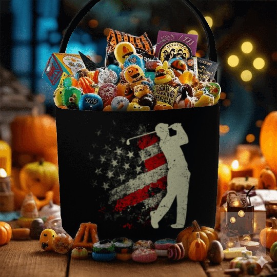 American Flag Golf USA Flag Fabric Baskets