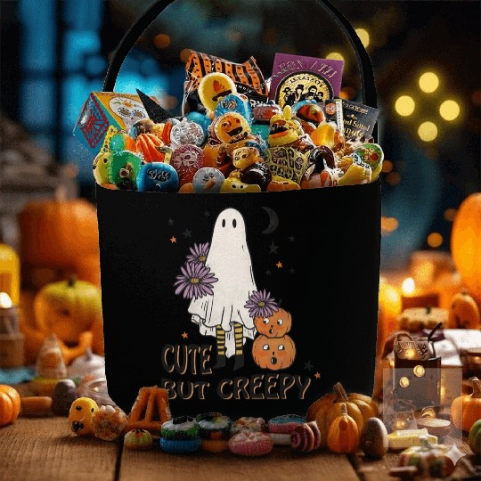 Cute but Creepy Ghost Fabric Baskets