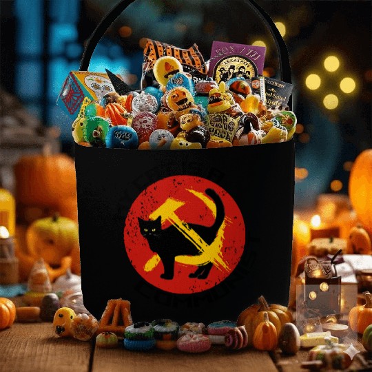 My Cat Is A Communist For Cat Lovers Fabric Baskets