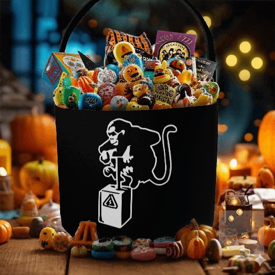 Banksy Detinator Monkey Outline Fabric Baskets