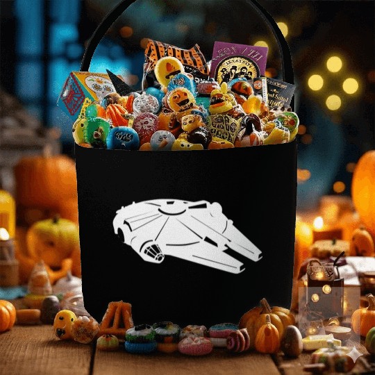 Millennium Falcon White Fabric Baskets