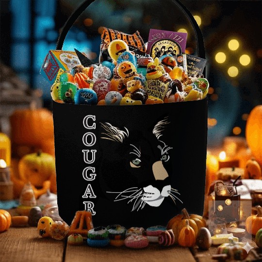 Cougar,Mountain Lion, Puma Fabric Baskets