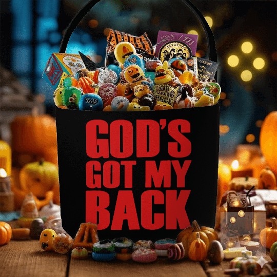 GOD'S GOT MY BACK Fabric Baskets