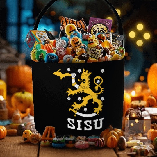 Sisu U.P. Upper Peninsula Yooper Fabric Baskets Fabric Baskets Fabric Baskets