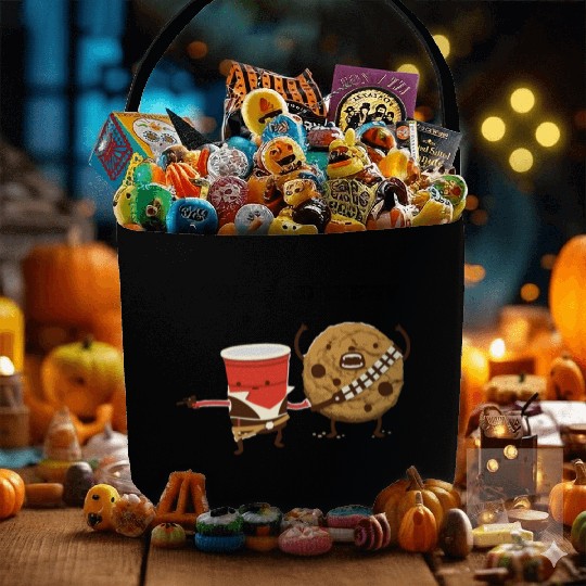 Funny star wars han solo and chewbacca Fabric Baskets