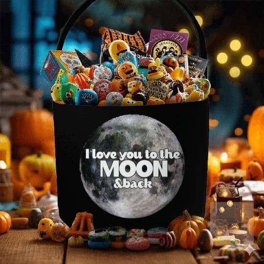 I love you to the moon and back Fabric Baskets