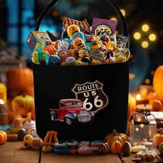 Route 66 Street Rod Fabric Baskets