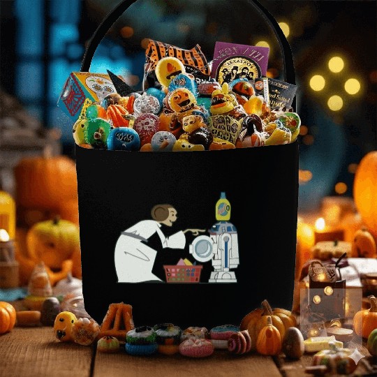 Funny Star Wars r2d2 and Leia comic Fabric Baskets