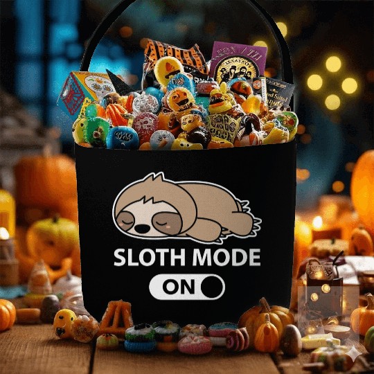 Sloth Mode On Fabric Baskets