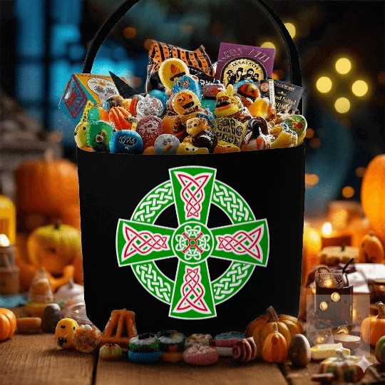 Celtic cross Fabric Baskets