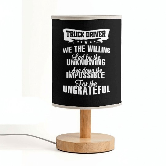 truck driver Fabric Lamps
