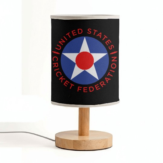 US Cricket Roundel 4 Fabric Lamps