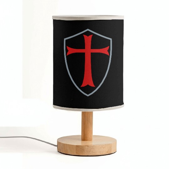 knights templar shield Fabric Lamps