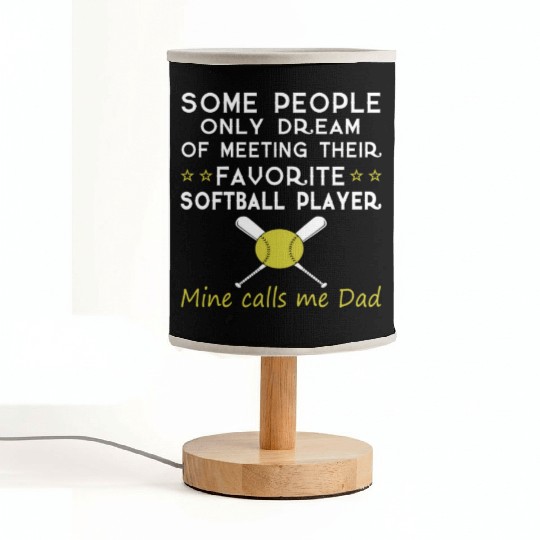SOFTBALL DAD Fabric Lamps
