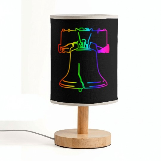 Rainbow Liberty Bell Fabric Lamps