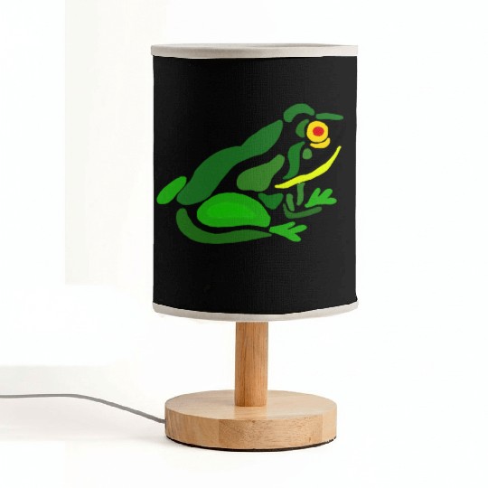 Funky Frog Abstract Art Fabric Lamps