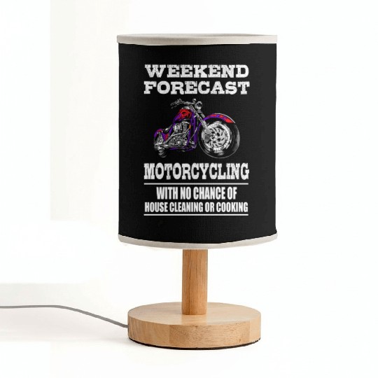 Weekend Forecast Motorcycling Motorcycle Fabric Lamps